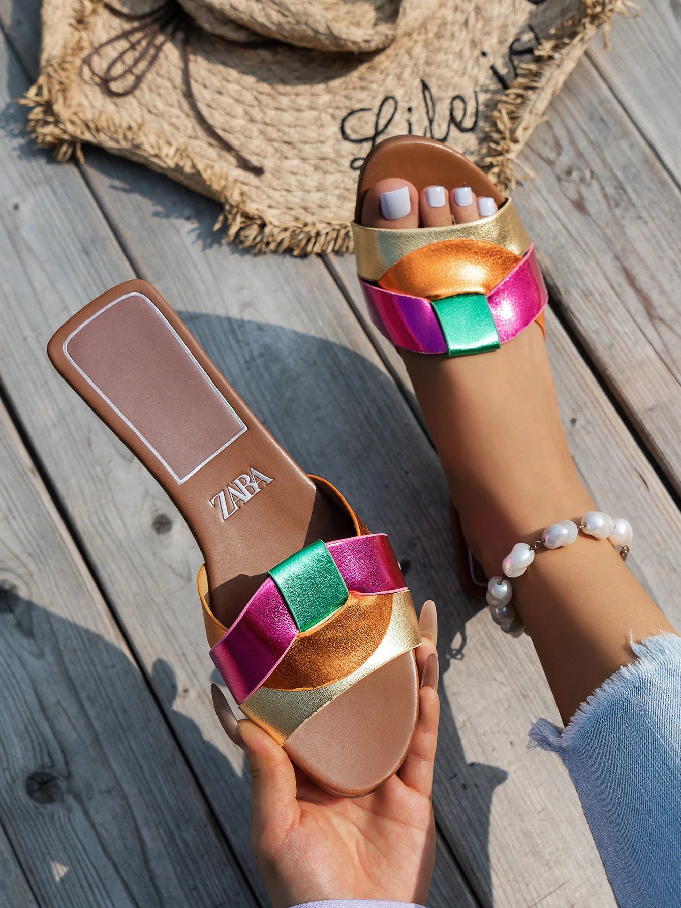 Hot Sale Women Slippers Low Heel Comfortable Slippers Sexy Cross Peep Toe Shoes Luxury Outdoor Beach Women's Breathability Shoes