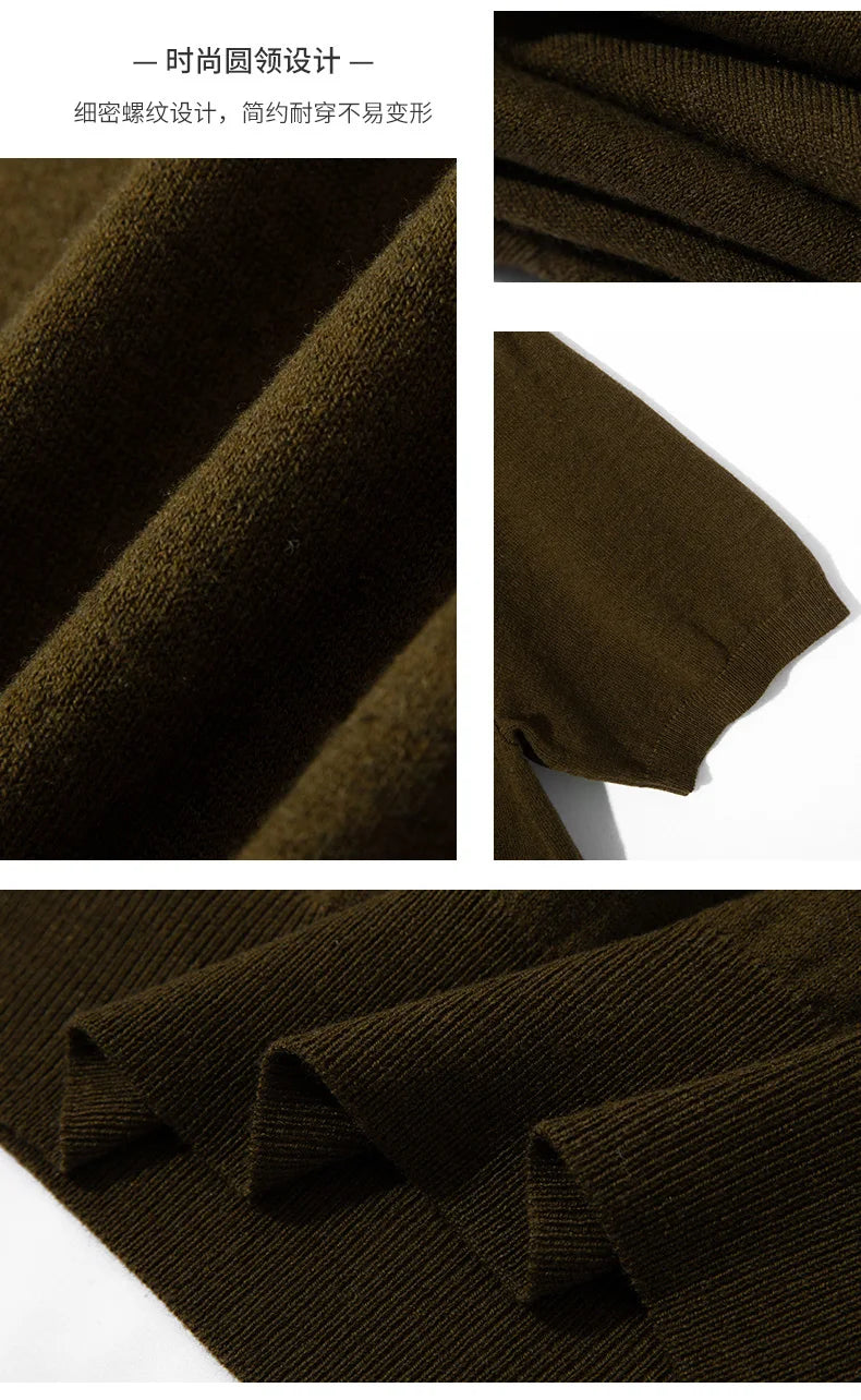 Summer Classic Short Sleeve Men Knitwear Silk Wool blend Sweater O-Neck Loose Cool Quality Business Pullover Basic Clothing Tops