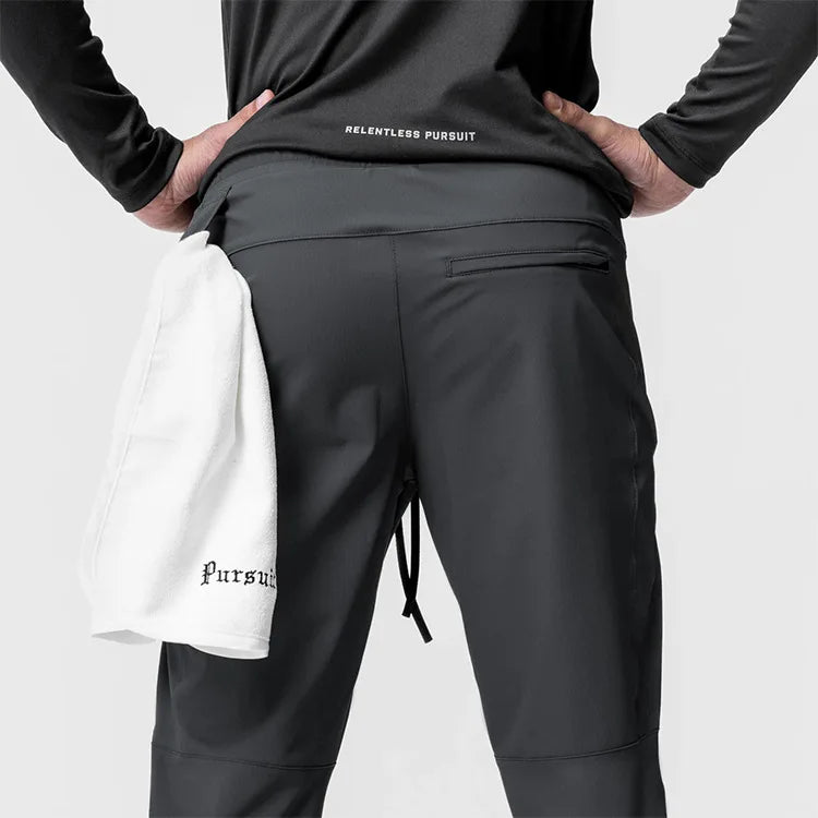 Gym Men's Quick Dry Zipper Leg Casual Pants Man Versatile Outdoors Basketball Sweatpants Jogging Sports Workout Long Trousers