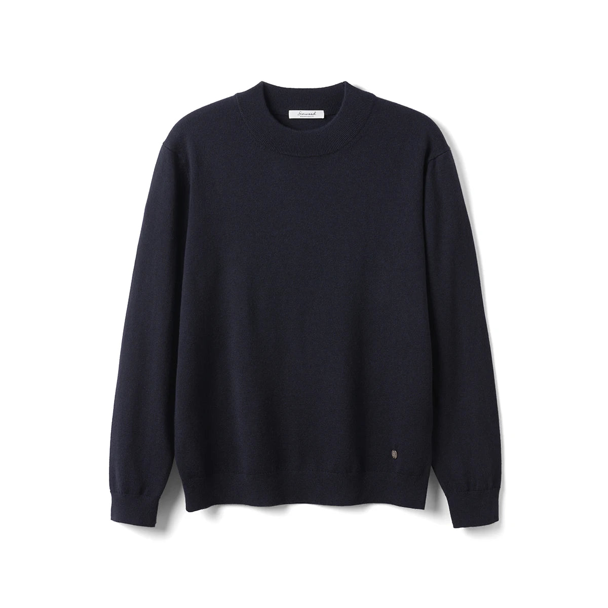 SIMWOOD 2025 Autumn New Regular Fit 12 Gauge Fine Sweater Men Antistaic Basic Knit Pullovers