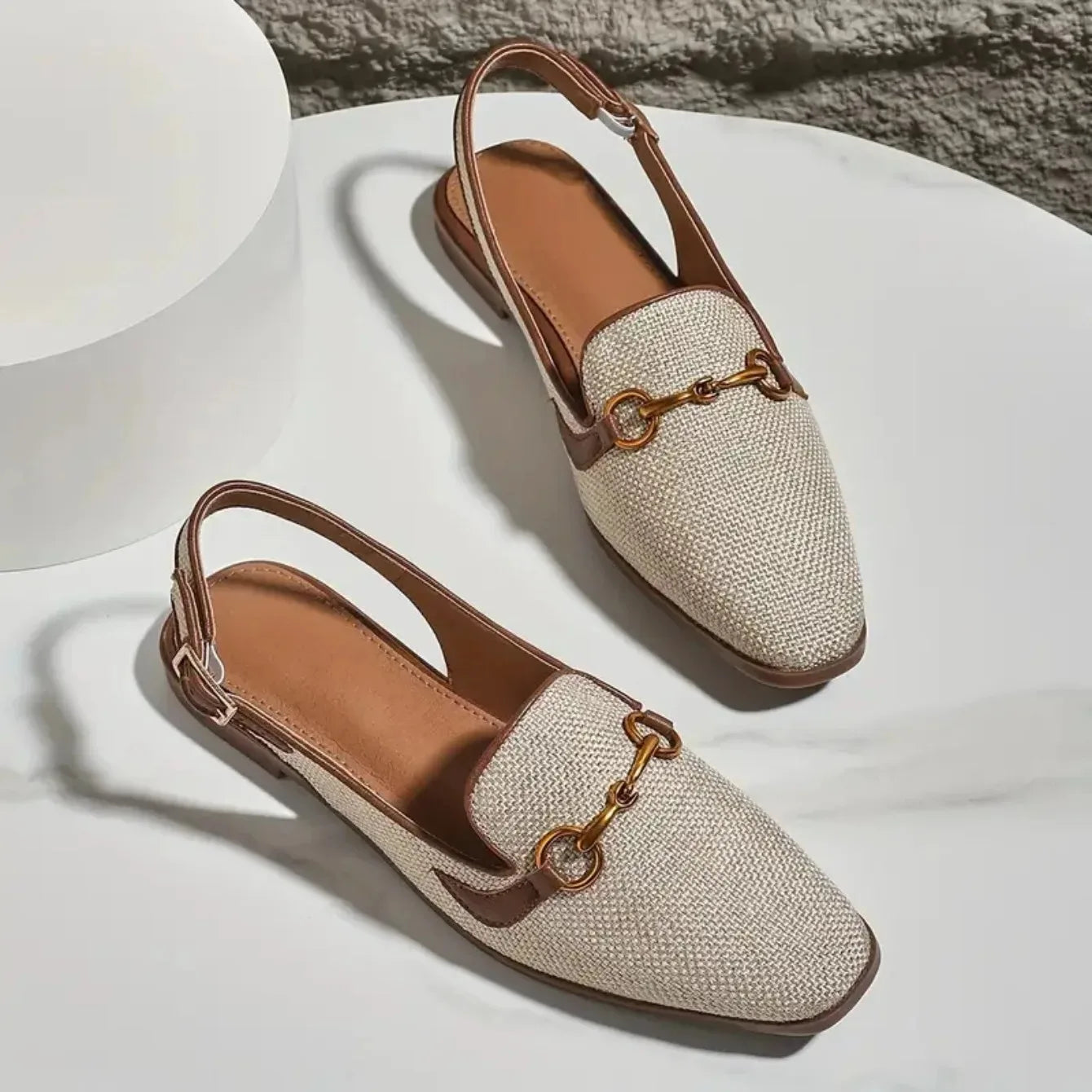 New Women Platform Sandals Anti-slip Closed Toe Metal Shoes Women Flat Outdoor Round Toe Wedge Sandals Women Sandalias De Mujer