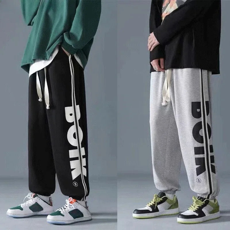 Harem Male Sports Pants Trousers Plain Summer Men's Sweatpants Black Thin Gym Jogging Pas Cher Vintage Trend Wide Baggy Xxxl