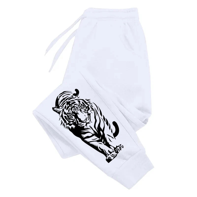 Hot Sale Men's Sweatpants High Quality All Season Daily Casual Sports Jogger Pants Gym Male Tiger Printed Trousers Men's Clothes