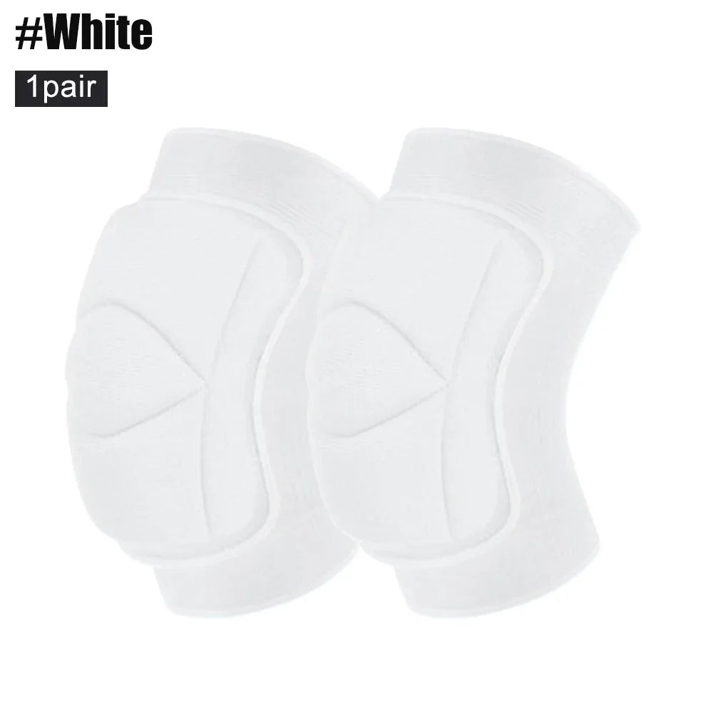 1Pair Women Men Non-Slip Knee Brace Soft Knee Pads Compression Sleeve for Volleyball Basketball Running Football Cycling