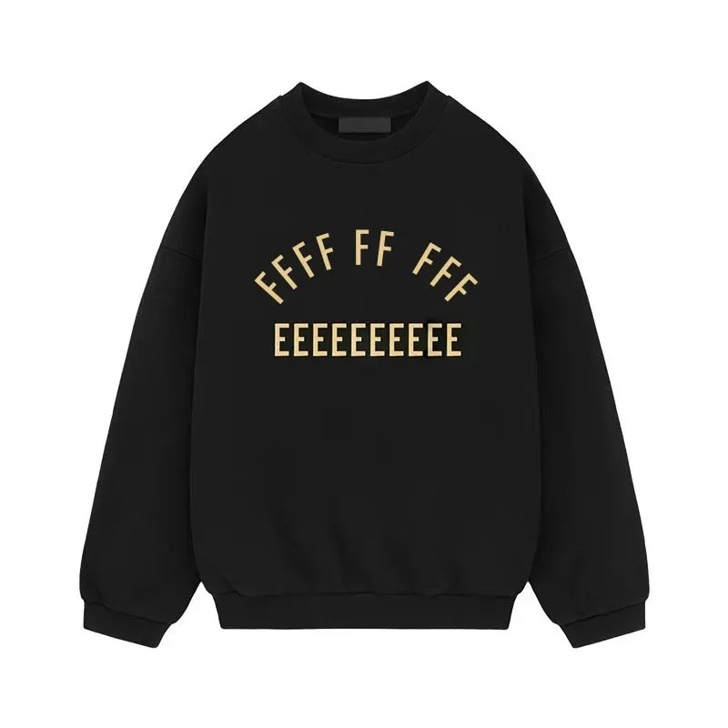25SS Classic Brand Men's Hoodie Luxury Design Chest Arched Printed Letter Logo Long Sleeves High Street Couple Cotton Hoodie Set