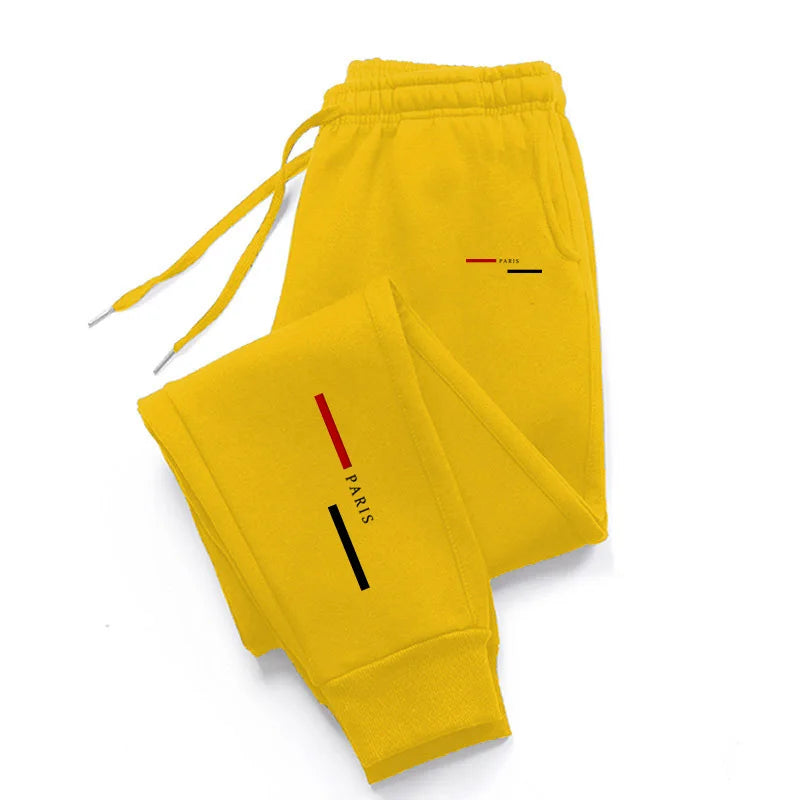 2025 Men Gyms Pure color Pants Joggers Fitness Casual Long Pants Men Workout Skinny Sweatpants Jogger Tracksuit Trousers