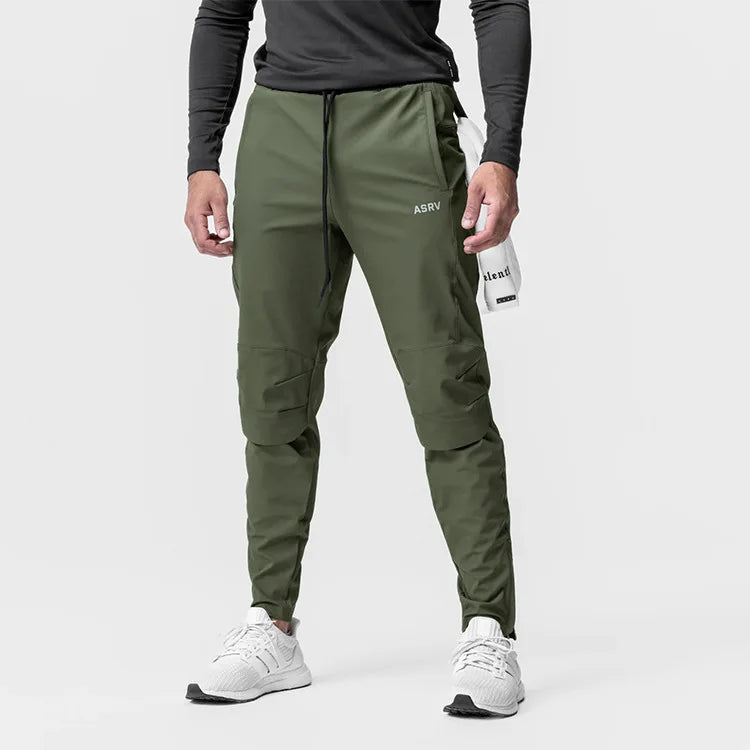 Gym Men's Quick Dry Zipper Leg Casual Pants Man Versatile Outdoors Basketball Sweatpants Jogging Sports Workout Long Trousers