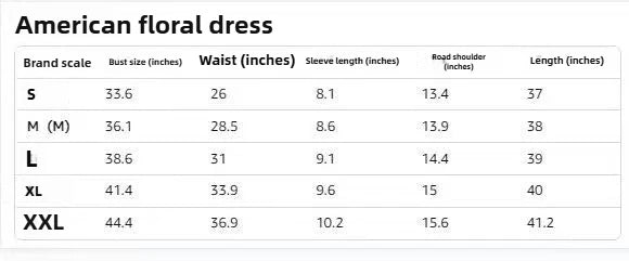 2025 Cross-border Amazon independent station explosion, summer flower short-sleeved package V-neck A line Midi dress