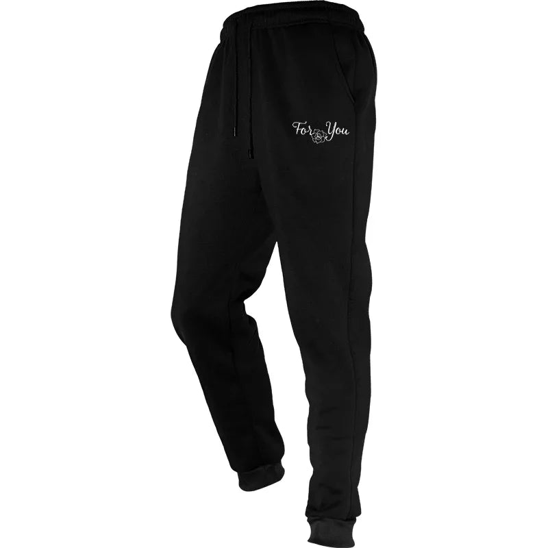Men's Printed Gym Breathable Sport Joggers Sweatpants for Running Casual Fitness Trousers for Men and Women
