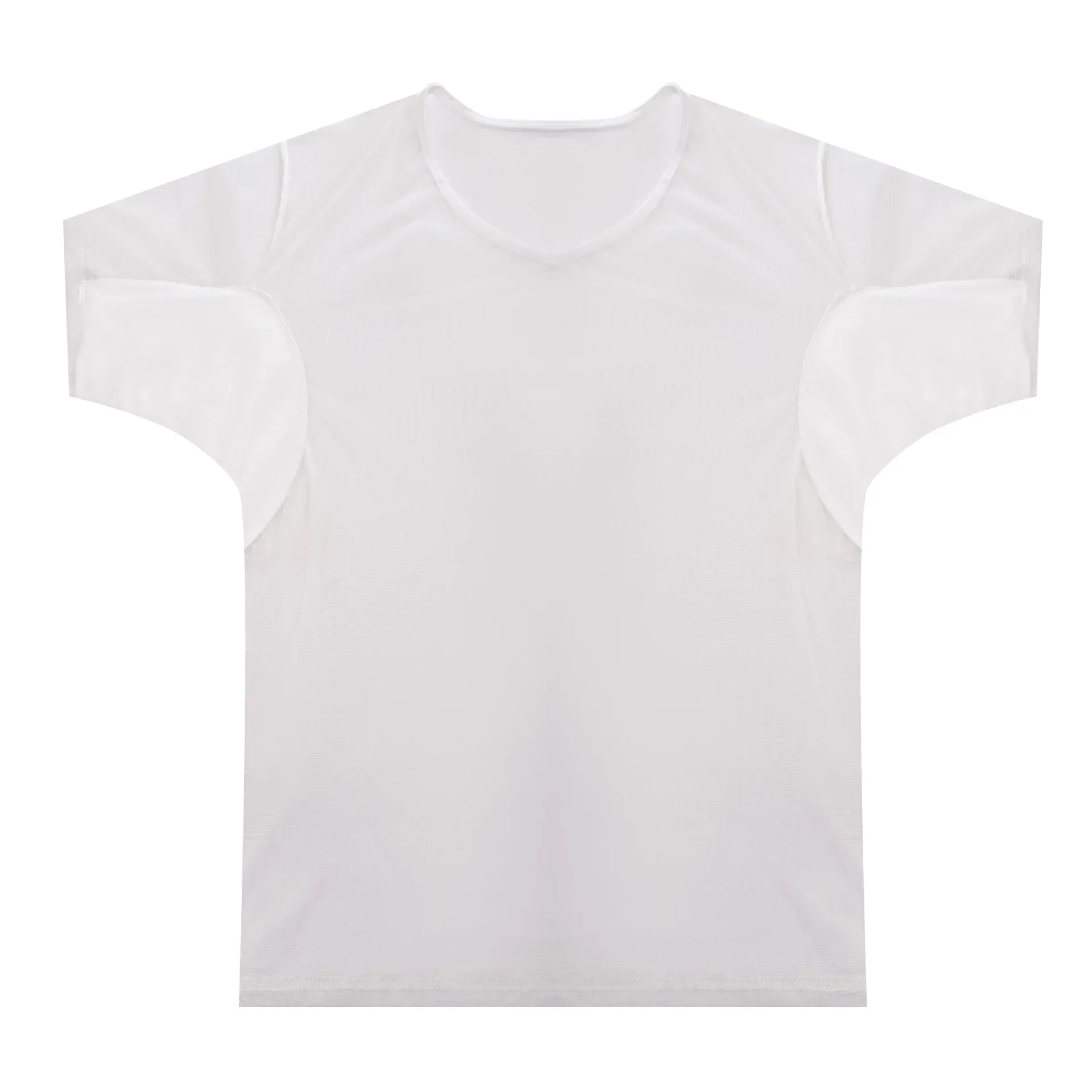 Men's Mesh Vest with Sweat Absorbent Pad Short Sleeve Sweatshirt Breathable Underarm Moisture Wicking Comfortable Innerwear