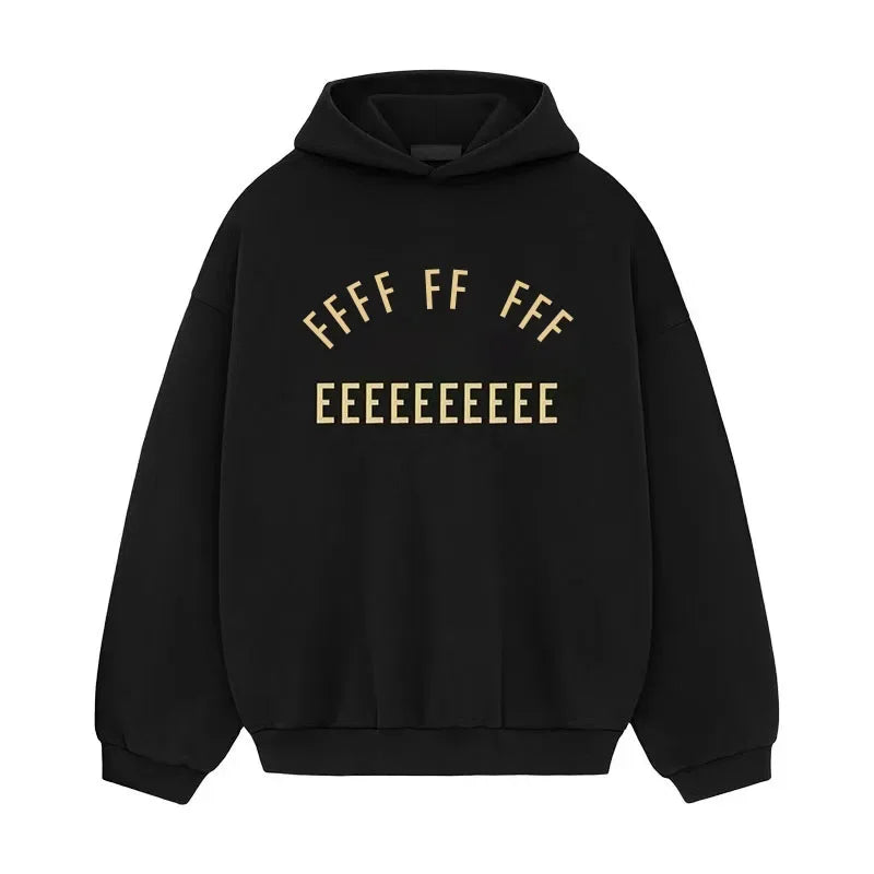 25SS Classic Brand Men's Hoodie Luxury Design Chest Arched Printed Letter Logo Long Sleeves High Street Couple Cotton Hoodie Set