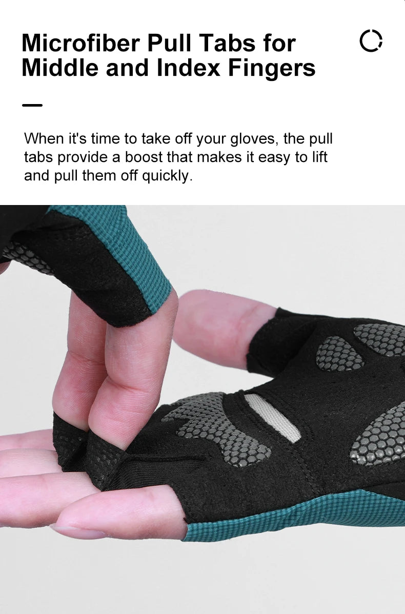 INBIKE 2025 Summer Cycling Gloves for Men Shock-Absorbing Padded Breathable Bicycle Gloves MTB Road Mountain Bike Riding Gloves