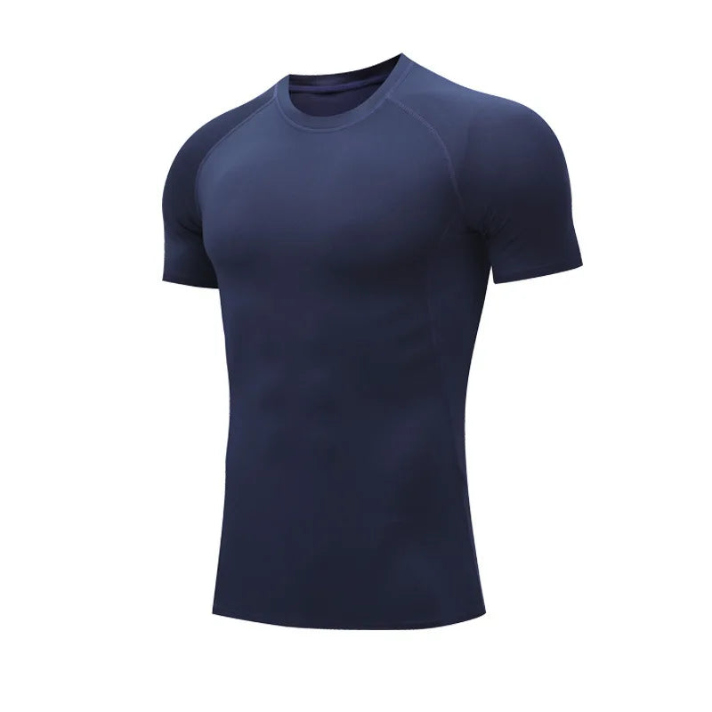 Men Compression Shirts Quick Dry Fitness Gym t-Shirt Sport Bodybuilding Shirt Running Football Tee Shirts Short Sleeve t-Shirts