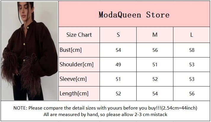 Feather Patchwork Knitted Cardigan Women Chic O-neck Long Sleeve Single-breasted Short Sweater 2025 Lady High Street Knitwear 