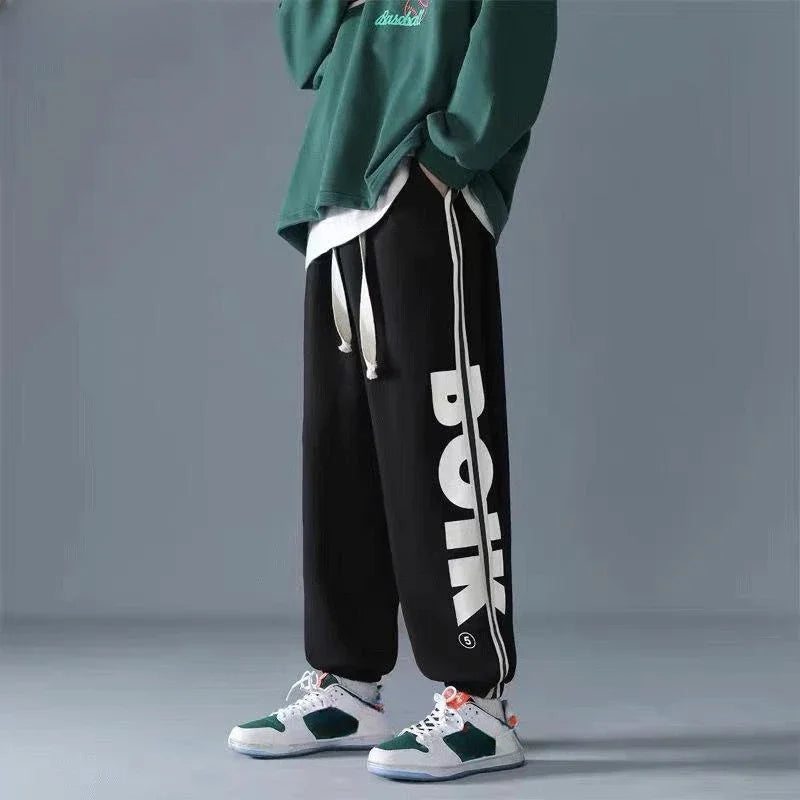 Harem Male Sports Pants Trousers Plain Summer Men's Sweatpants Black Thin Gym Jogging Pas Cher Vintage Trend Wide Baggy Xxxl