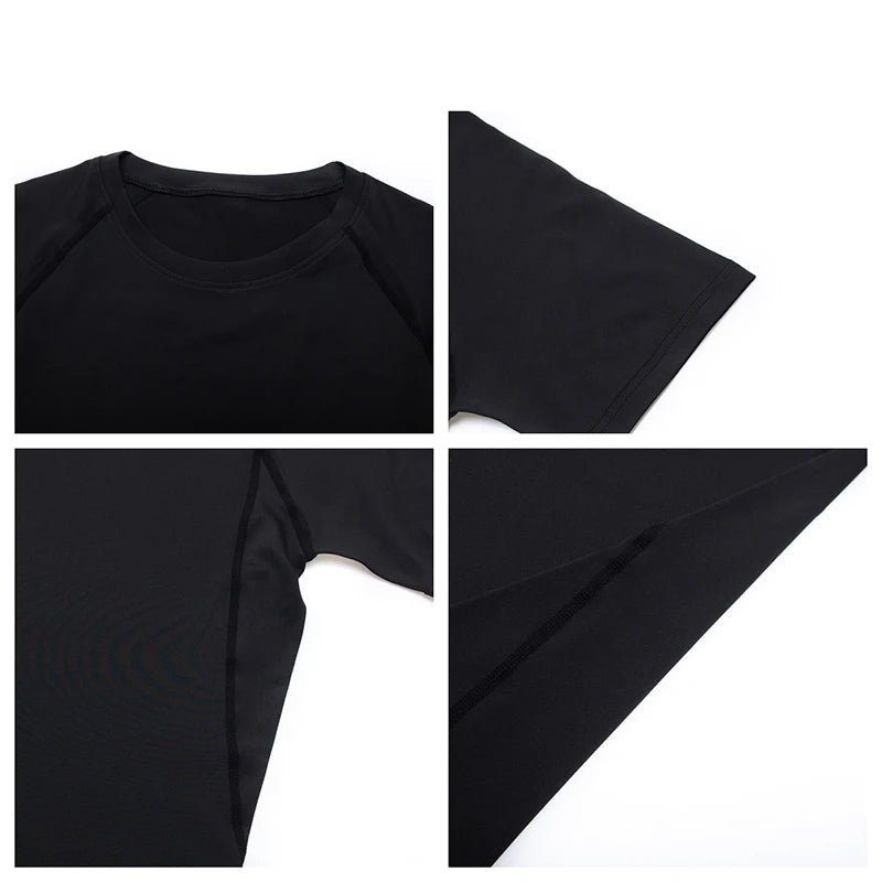 Men Compression Shirts Quick Dry Fitness Gym t-Shirt Sport Bodybuilding Shirt Running Football Tee Shirts Short Sleeve t-Shirts