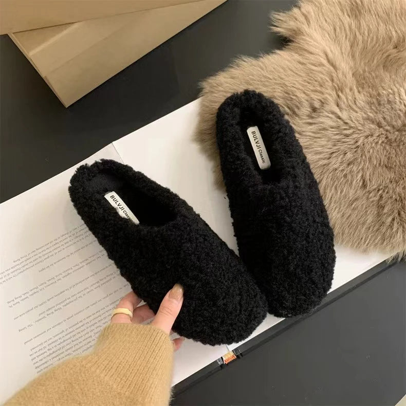 Famous Brand Spring Retro Single Shoes Comfortable Rubber Bottom Ladies Sandals Wider Toe Box Ballerina Slippers Style
