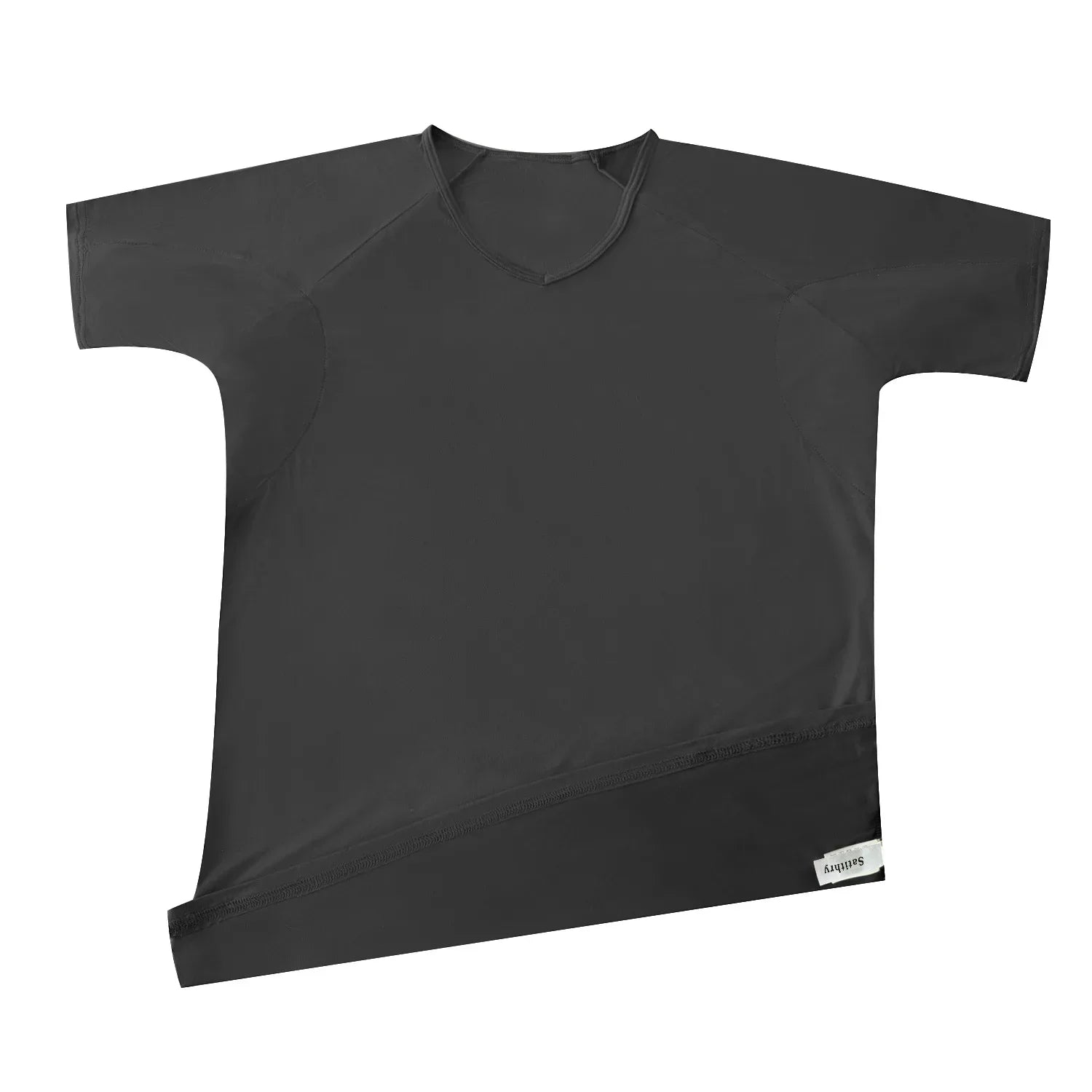 Men's Mesh Vest with Sweat Absorbent Pad Short Sleeve Sweatshirt Breathable Underarm Moisture Wicking Comfortable Innerwear