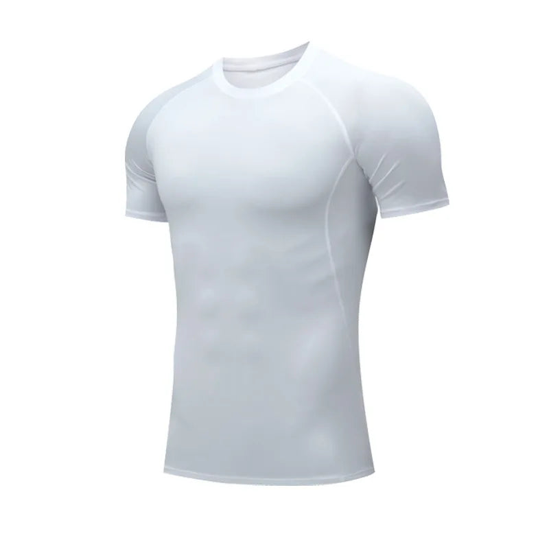 Men Compression Shirts Quick Dry Fitness Gym t-Shirt Sport Bodybuilding Shirt Running Football Tee Shirts Short Sleeve t-Shirts