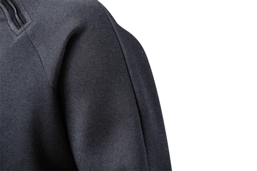 Men's New 2025 Autumn & Winter European Size Pullover Hoodie with Diagonal Zipper, Fleece-Lined, Thickened Stand Collar, Trendy