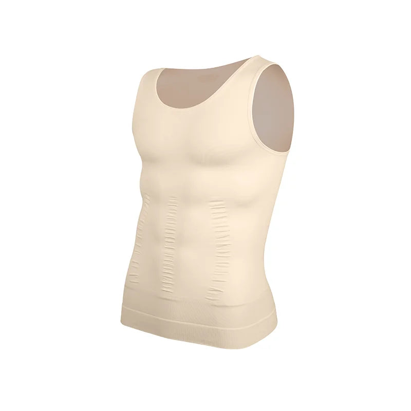 Men Slimming Vest Body Shaper Compression Shirt Sleeveless Shapewear Abs Abdomen Training  Workout Corset Tummy Control Tank Top