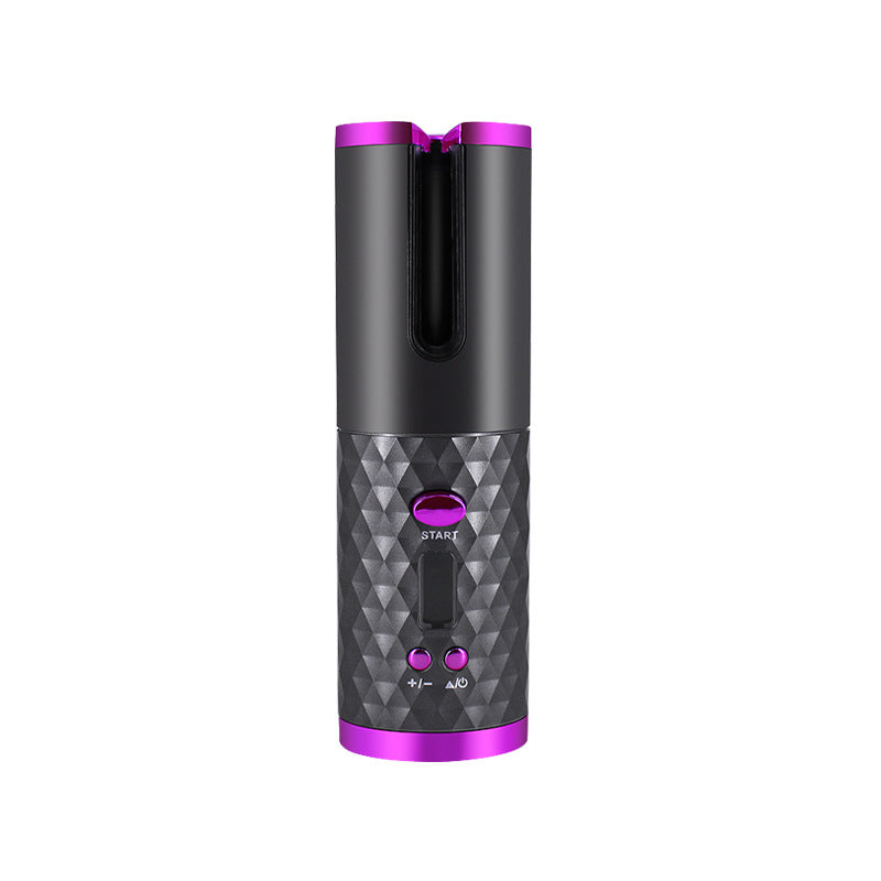 Rechargeable Automatic Ceramic Hair Curler with LCD Display