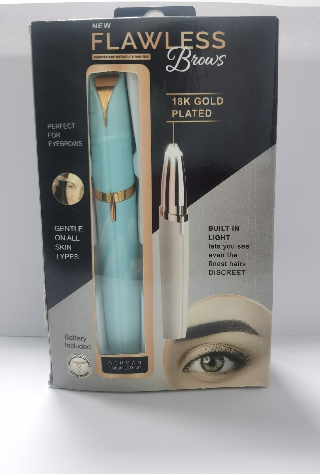 Mini Electric Eyebrow Trimmer with LED Light