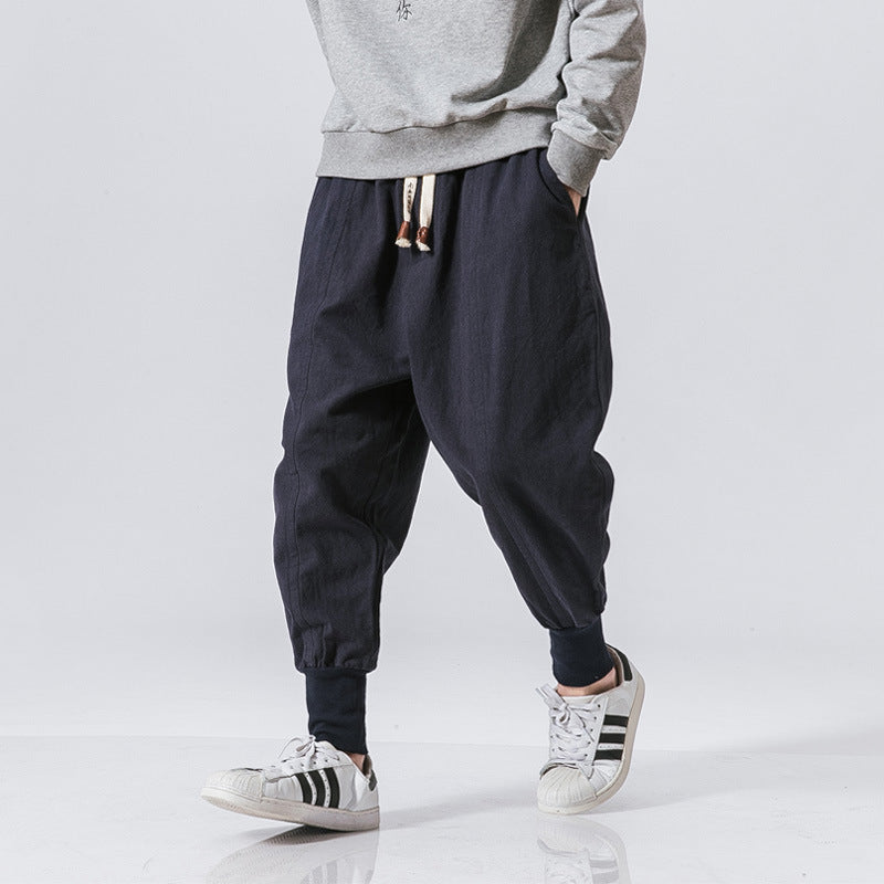 Men's Linen Harem Pants