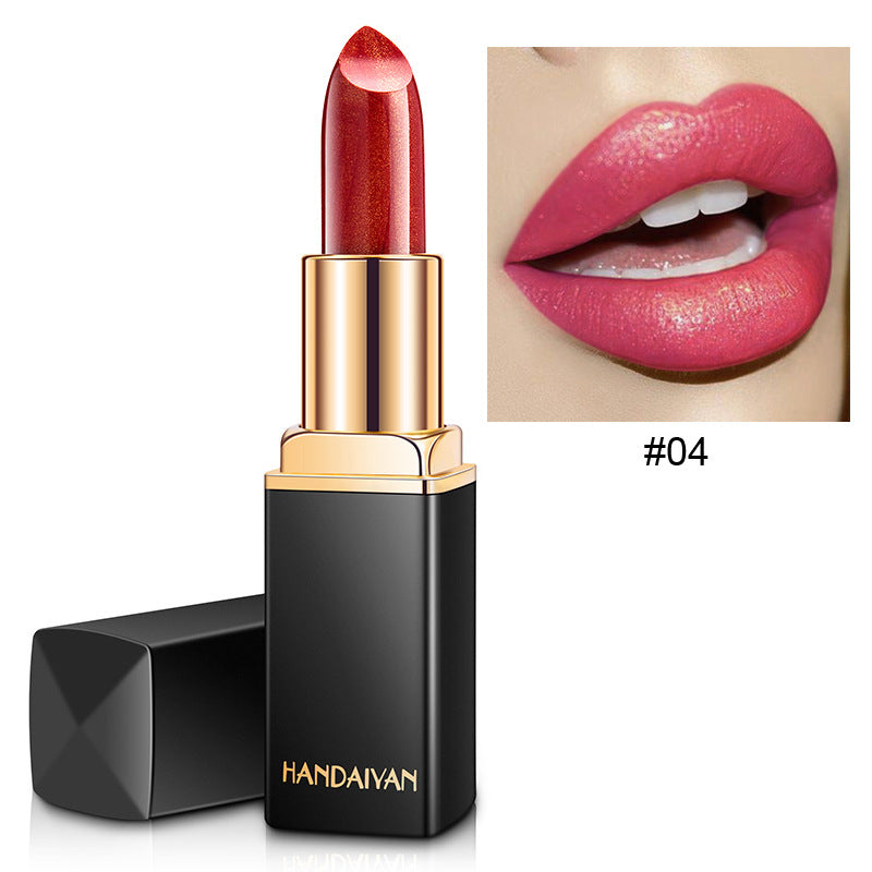 Metallic Pearlescent Color-Changing Lipstick