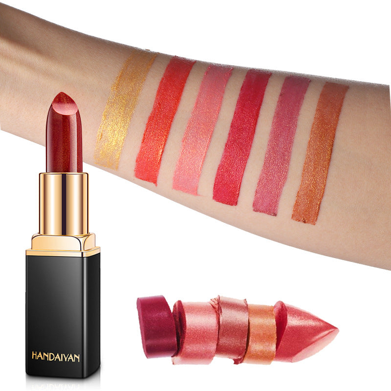 Metallic Pearlescent Color-Changing Lipstick