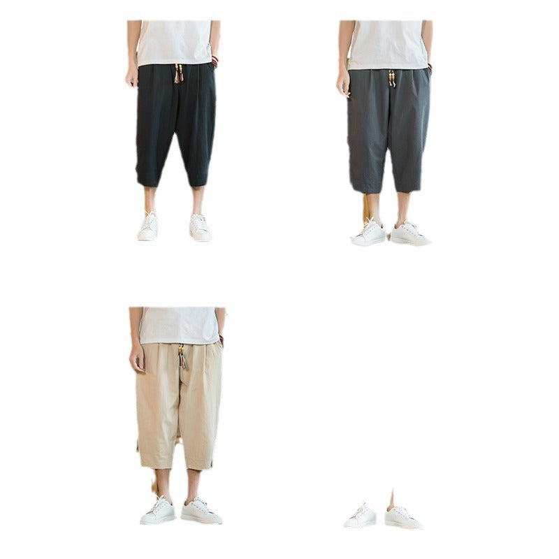 Men's Linen Capri Shorts – Relaxed Fit