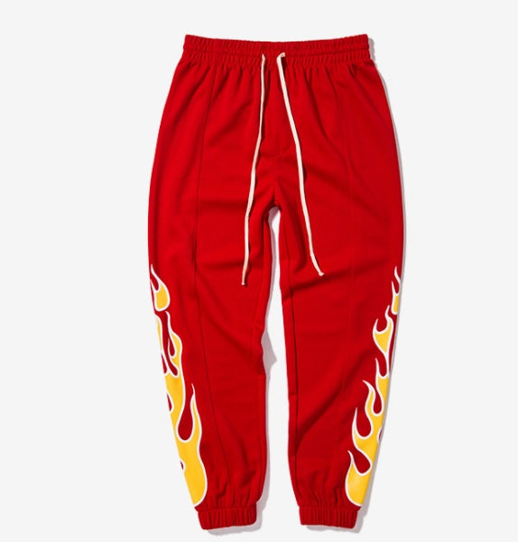 Flame Print Joggers