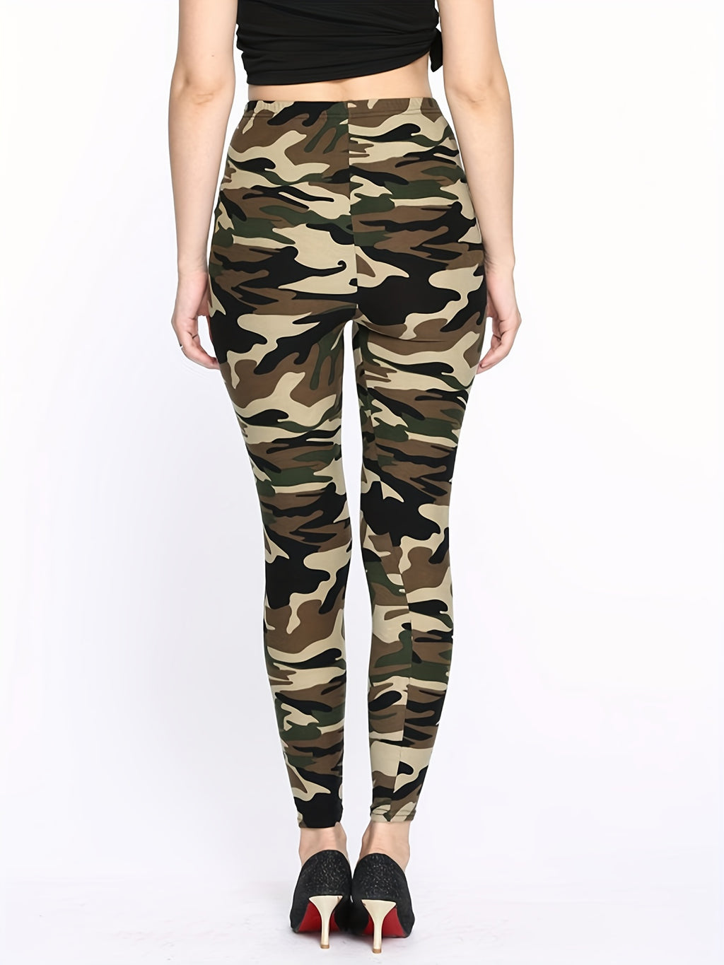Women's Leggings Floral Printed Pants Casual High Waist Sweatpants Leggings