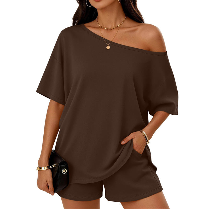 Women's 2-Piece Matching Top & Shorts Set