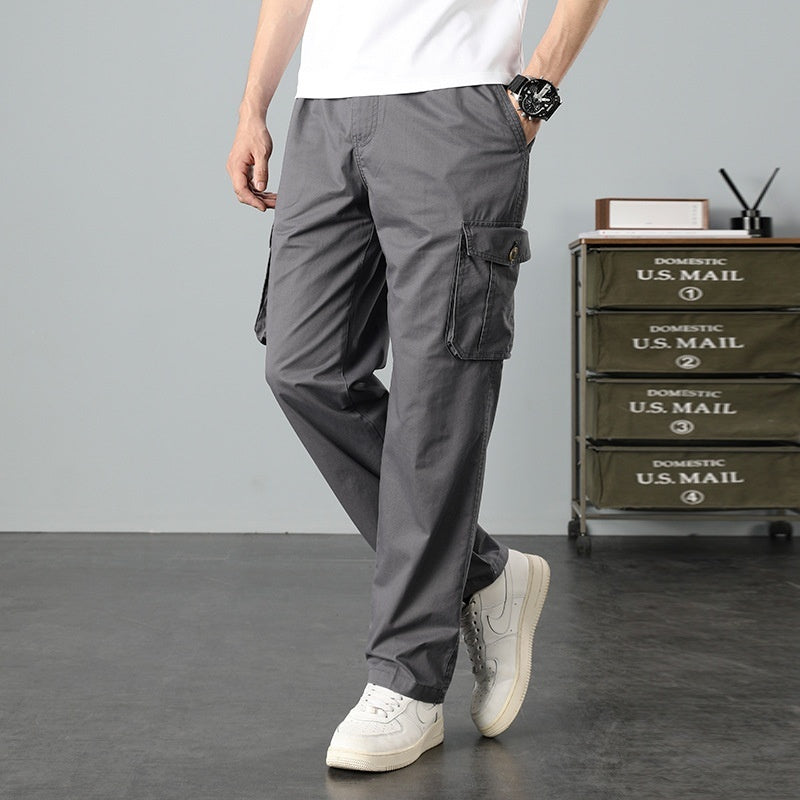 Men's Multi-Pocket Plus-Size Work Trousers