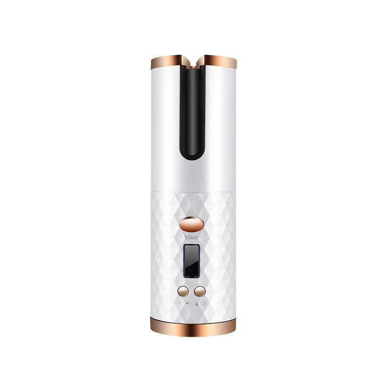 Rechargeable Automatic Ceramic Hair Curler with LCD Display