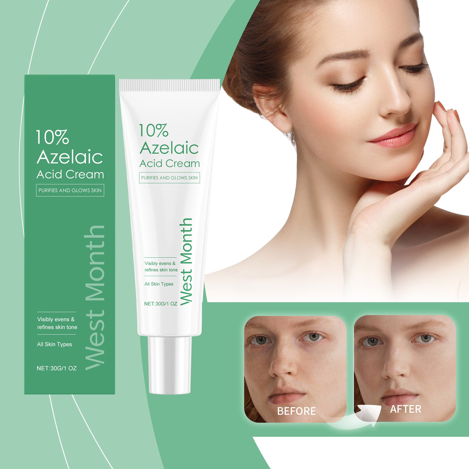 West&Month Azelaic Acid Repair Cream