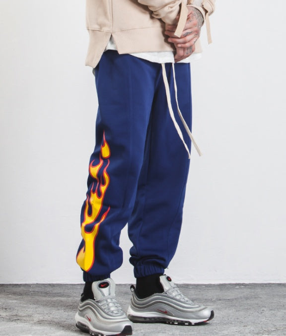 Flame Print Joggers