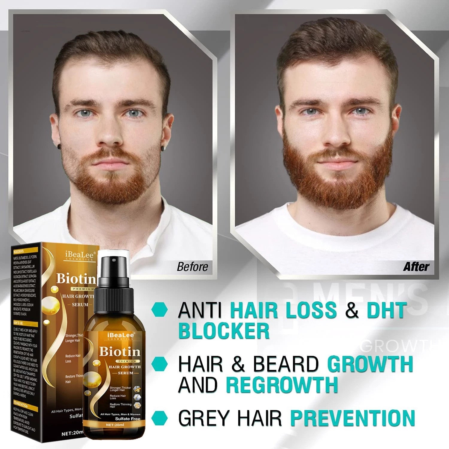 Hair Growth & Nourishing Serum – Anti Hair Loss Treatment (20ml)