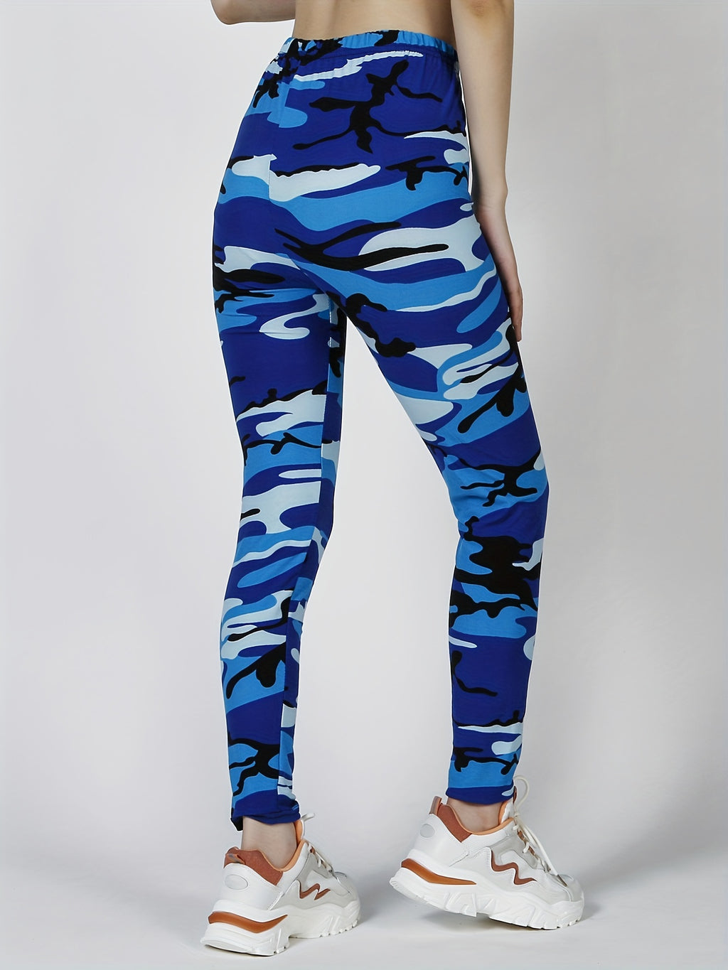Women's Leggings Floral Printed Pants Casual High Waist Sweatpants Leggings