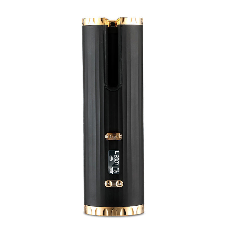 Rechargeable Automatic Ceramic Hair Curler with LCD Display