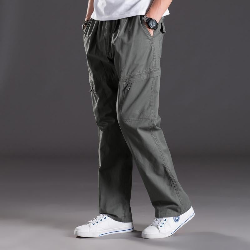 Men's Multi-Pocket Plus-Size Work Trousers