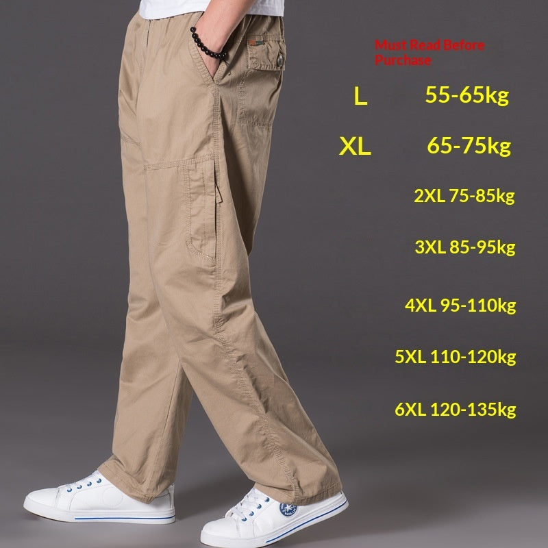 Men's Multi-Pocket Plus-Size Work Trousers