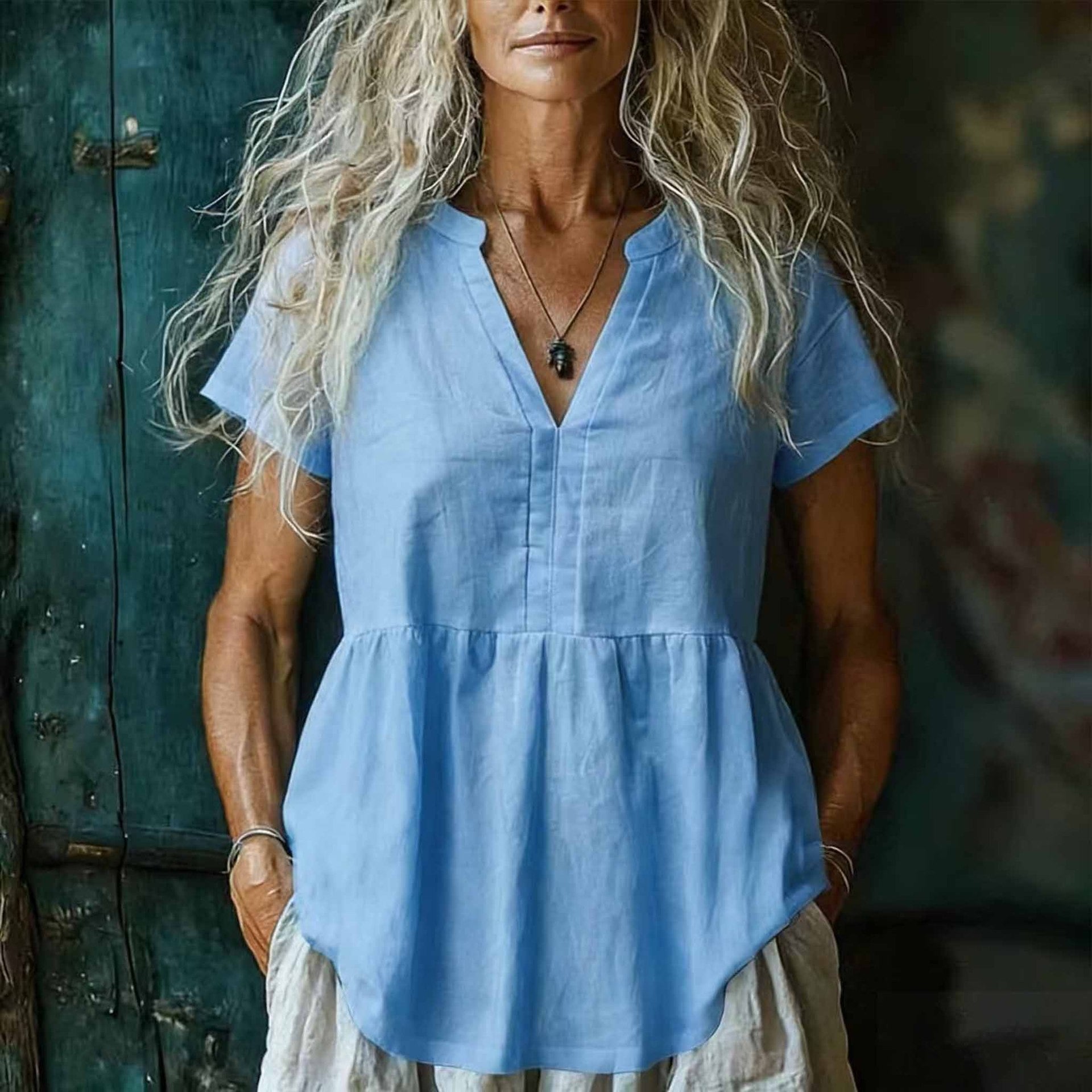 Women's Slim Fit Button-Down Shirt