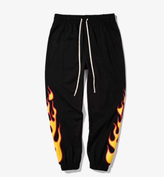 Flame Print Joggers