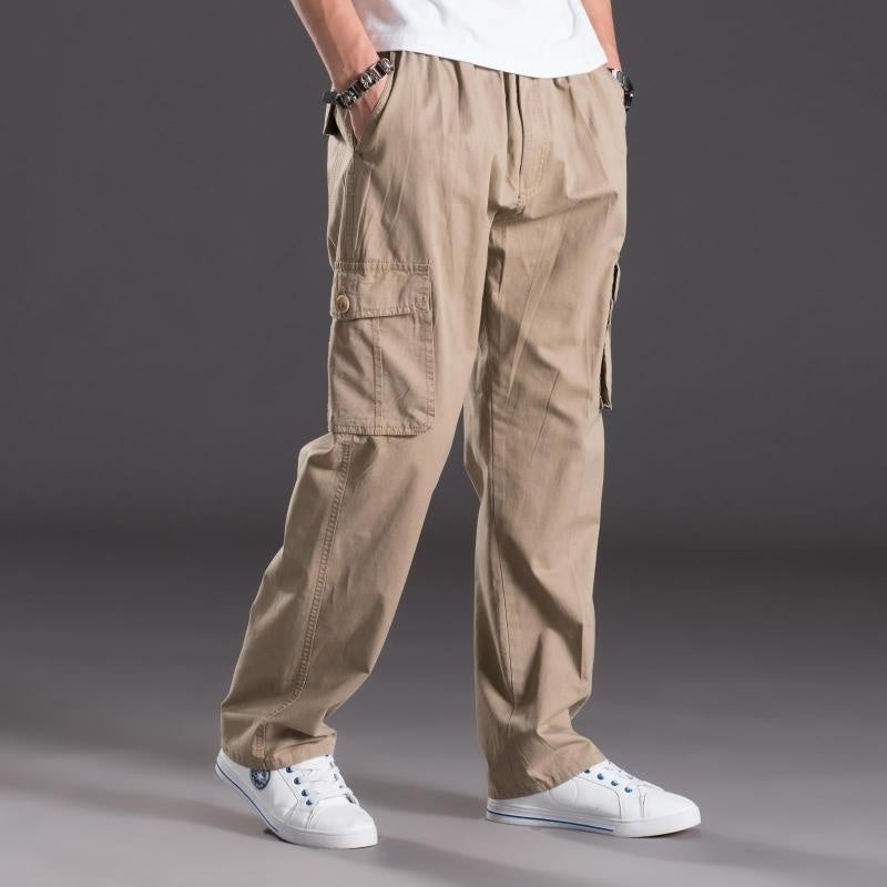Men's Multi-Pocket Plus-Size Work Trousers