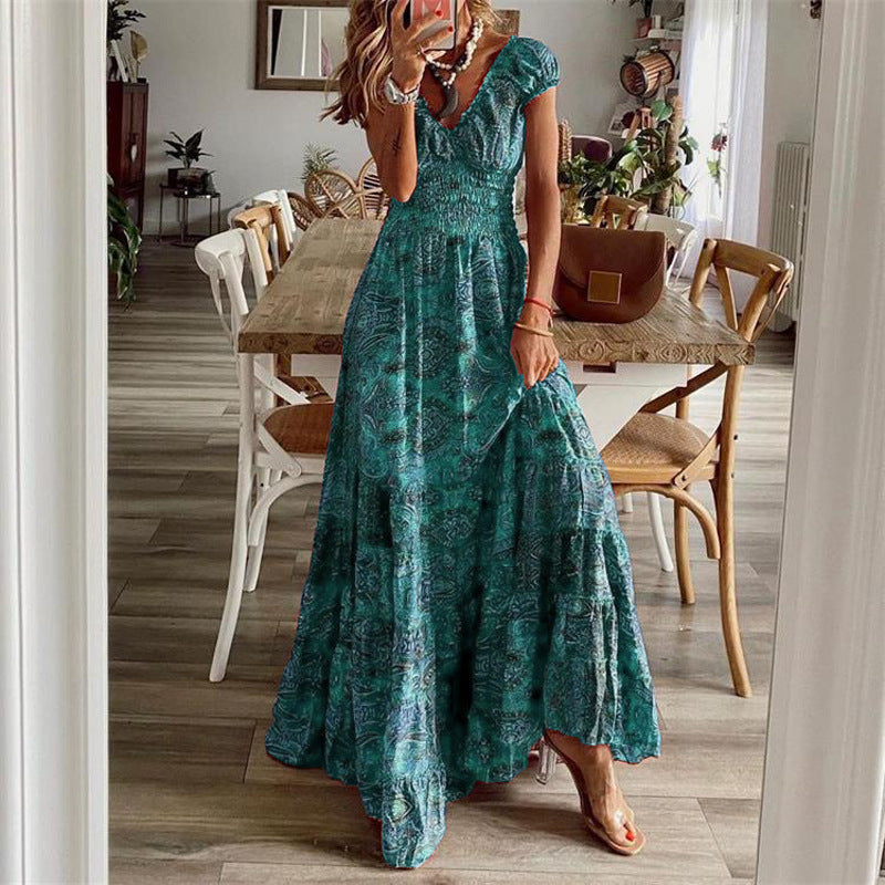 Women's Floral Print Midi Dress