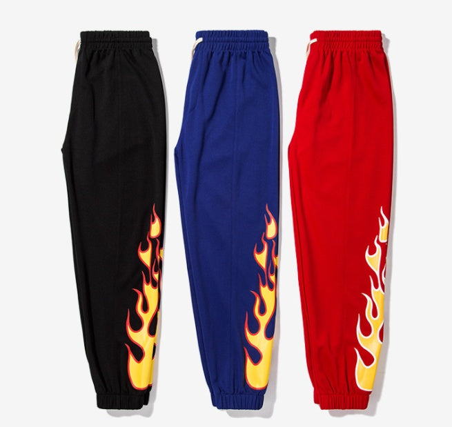 Flame Print Joggers