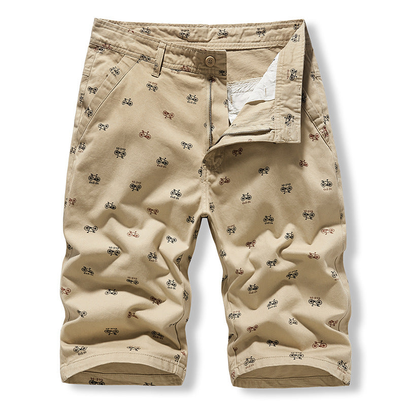 Men's Slim-Fit Cropped Chino Trousers