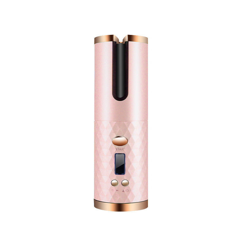 Rechargeable Automatic Ceramic Hair Curler with LCD Display
